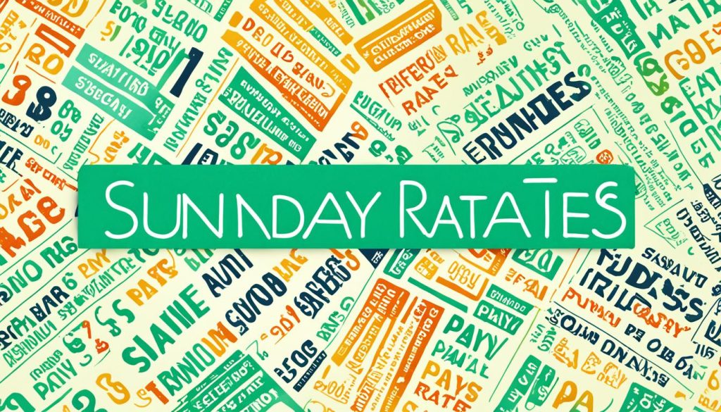 sunday pay rates in ireland